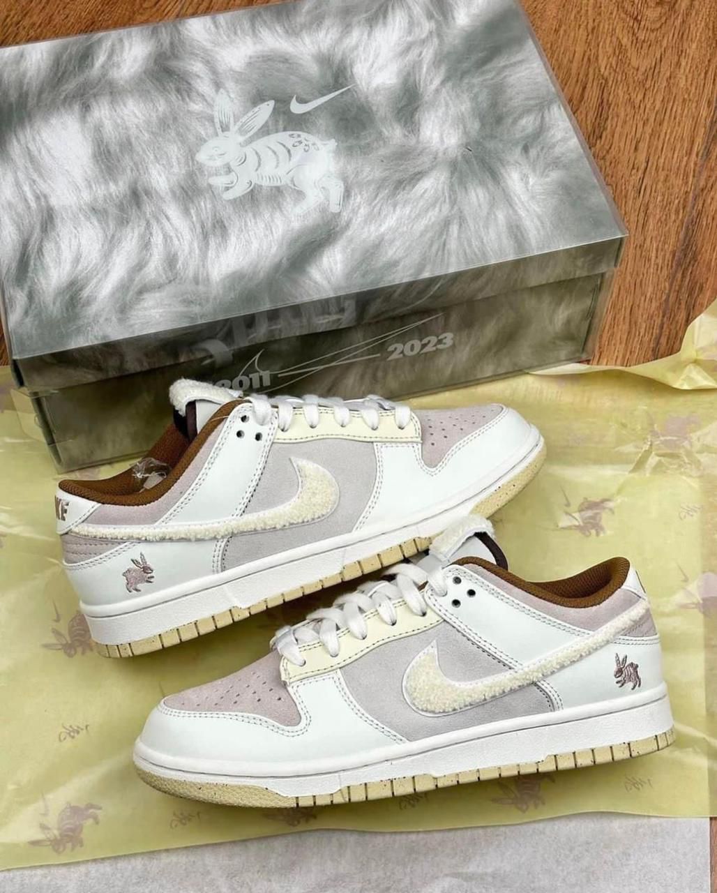 Nike Dunk low Year of the Rabbit Fossil Stone