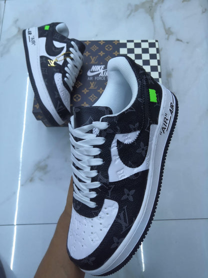 Nike X Louis Vutton Air Force 1's "Black White"